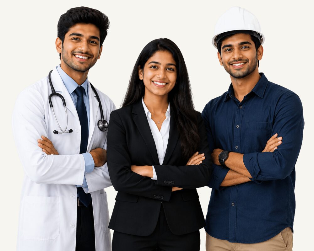 Student preparing for admission counselling
